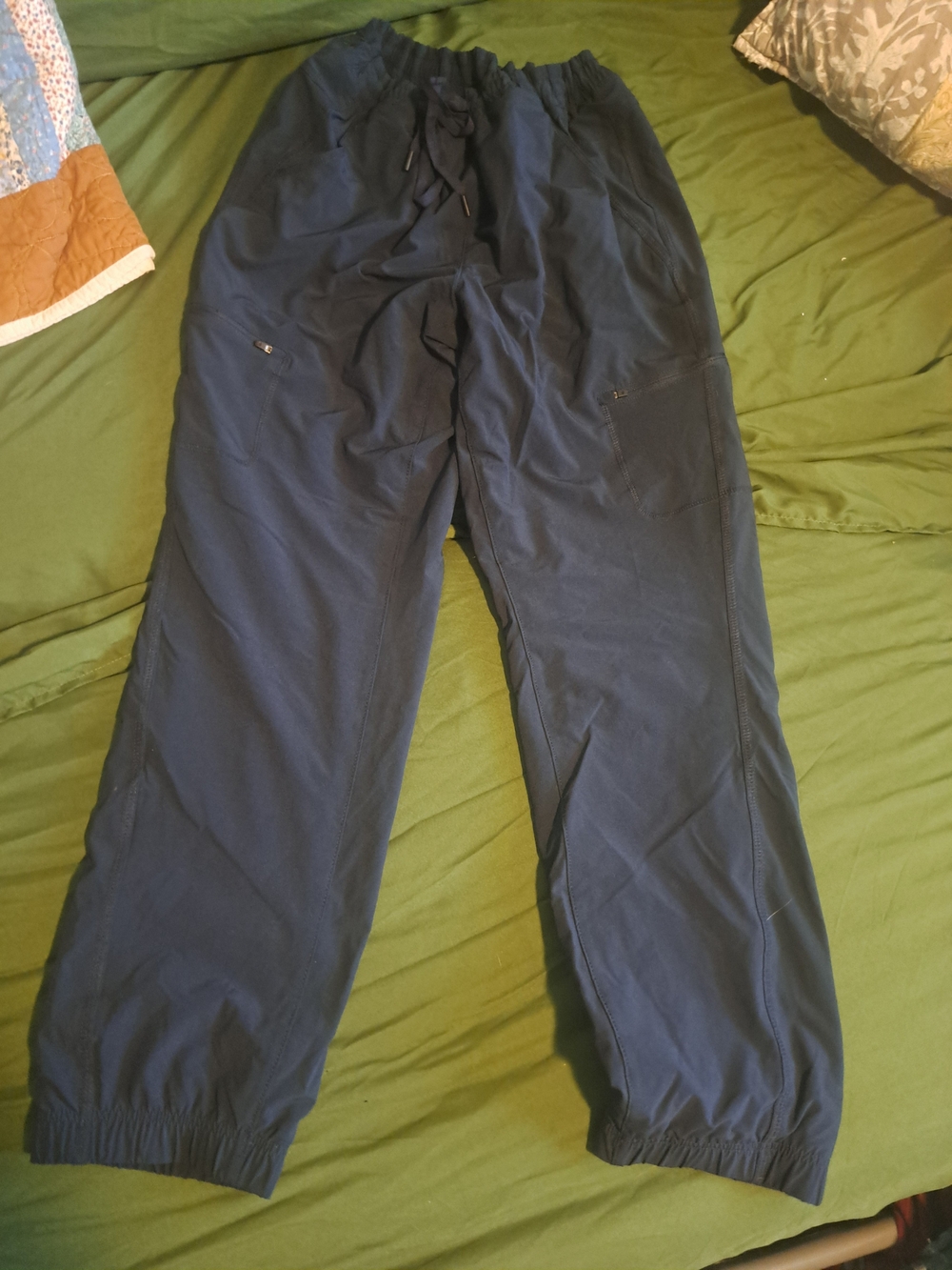 Eddie Bauer Navy Elastic Waist Jogger Pants